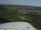 Portimao - Verkehrslandeplatz in Portugal. Mit dem in Spanien gemieteten UL im Endanflug auf die Piste 11. Manchmal viel Fallspringerverkehr dort.