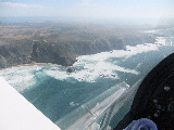 Auf dem Streckenflug mit dem UL im Urlaub in Spanien und Protugal an der südwestlichsten Küste Portugals.